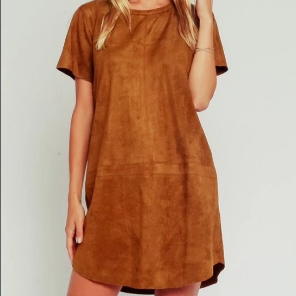 Suede Mini Dress